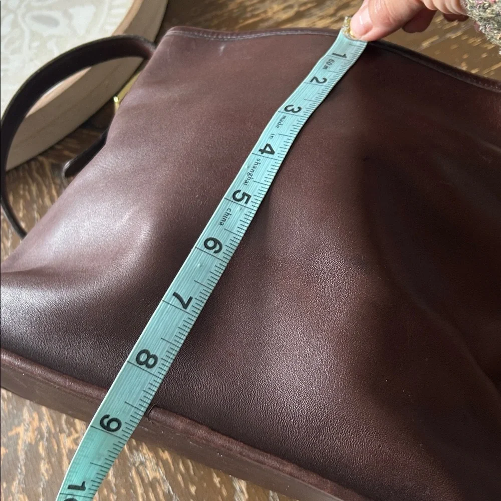 Rare🌹COACH Smooth Brown  Leather  Shoulder Bag! Bucket bag 6010 VTG Y2K